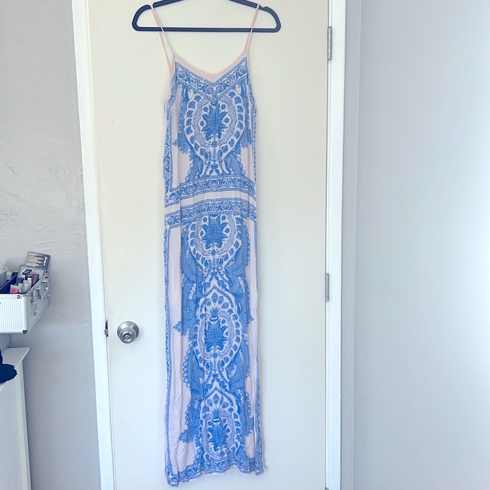 Maxi dress with double slits